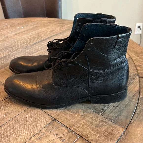 Tiger of Sweden Men Black Leather Lace-up Mid-Top Ankle Boots Size 44 EU Tiger of Sweden Brown Operan Chelsea Boots Tiger of Sweden main image 4